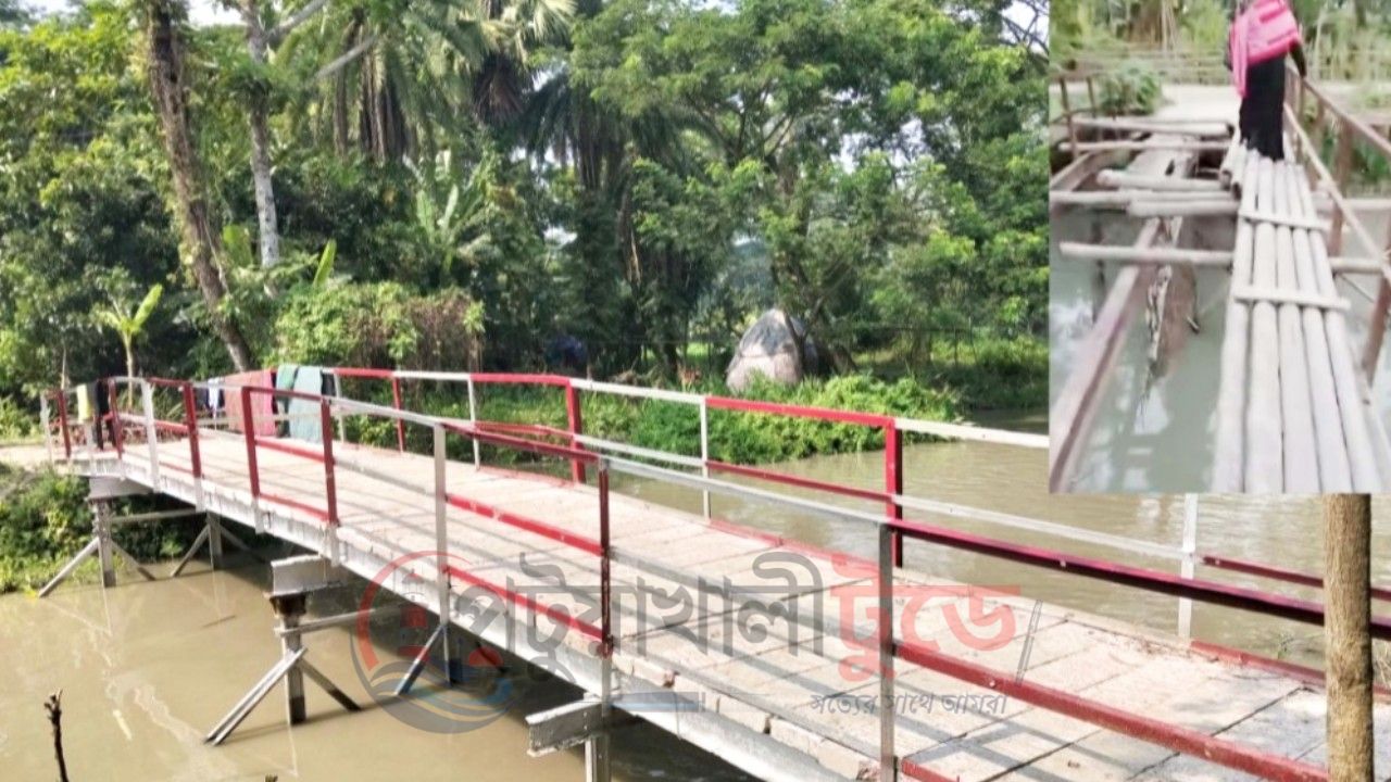 সংবাদ প্রকাশের পর মির্জাগঞ্জে রানীপুর খালের ভাঙা সেতুর সংস্কার সম্পন্ন