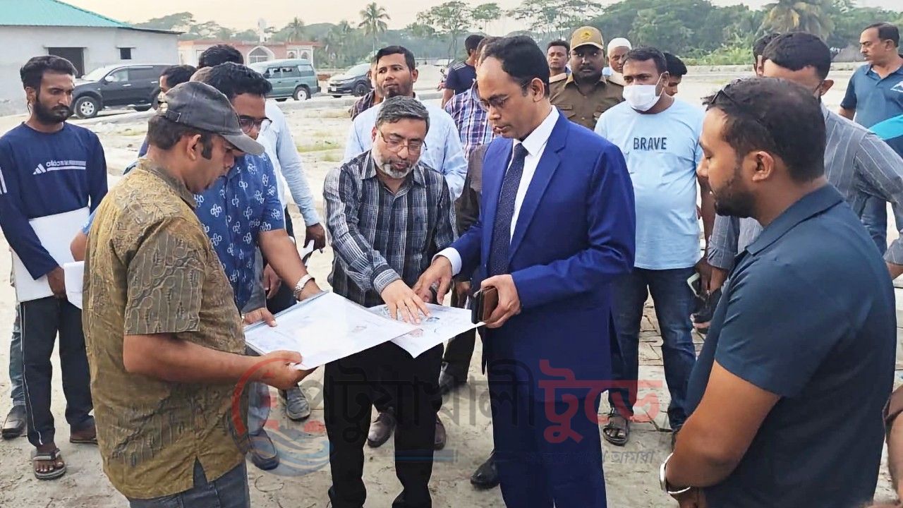 পটুয়াখালী ইপিজেডের নির্মাণকাজের অগ্রগতি পরিদর্শন করলেন জেলা প্রশাসক
