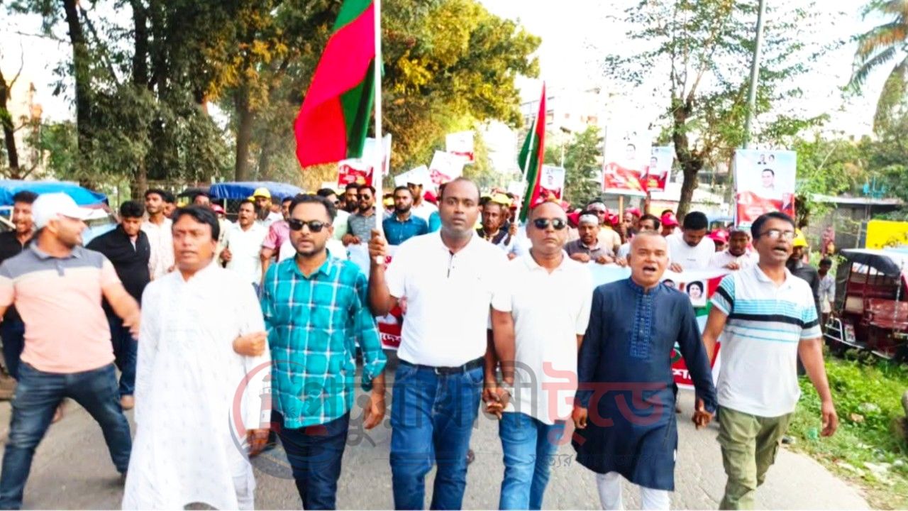 দুমকিতে যুবদলের প্রতিষ্ঠাবার্ষিকী উদ্‌যাপন, র‍্যালি ও সমাবেশে নেতাকর্মীদের অংশগ্রহণ